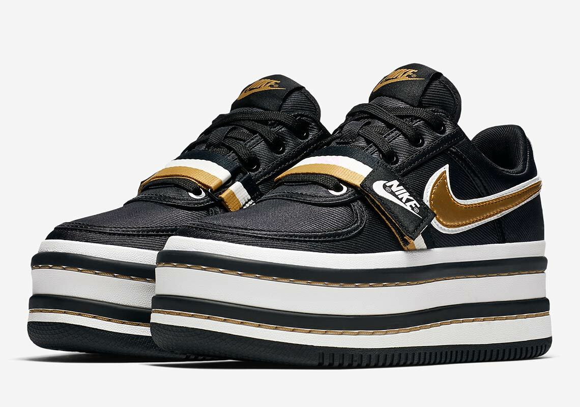 nike vandal black and gold